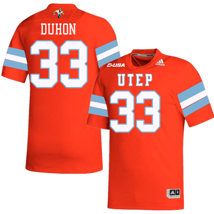 Kyran Duhon UTEP Jersey,UTEP Miners #33 Kyran Duhon College Football Jersey,Uniforms-Throwback Kyran Duhon UTEP Jersey,UTEP Miners #33 Kyran Duhon College Football Jersey,Uniforms-Throwback